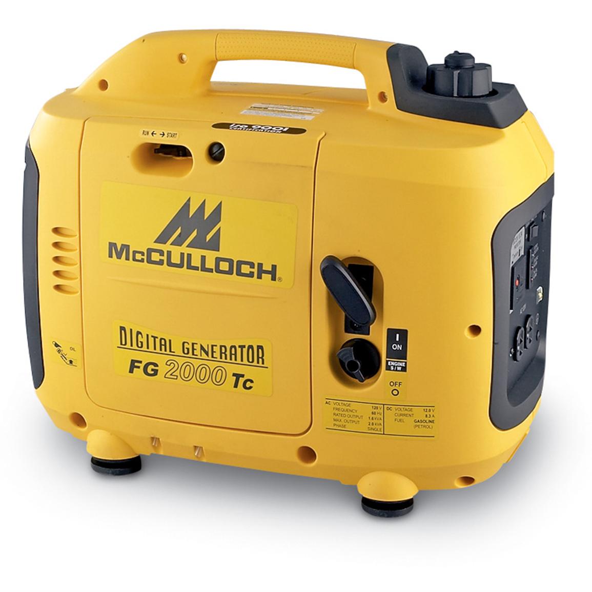 Mcculloch generator fg5700ak manual